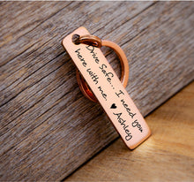 Load image into Gallery viewer, I Love You More The End I Win, Personalized Keychain