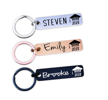 Load image into Gallery viewer, Personalized Graduation Keychain, Graduation Gift for Her, Graduation Gift for Him, Class of 2023 Keychains, Bulk Graduation Gift for 2023,