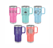 Load image into Gallery viewer, Personalized Mom Tumbler 20oz cup with handle, Mom gift, Mother's day, Christmas gift, Birthday Gift