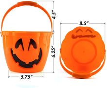 Load image into Gallery viewer, Custom Light Up Handle Trick or Treat Bucket