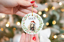Load image into Gallery viewer, Poodle Ornament - Water Color Photo Ornament