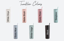 Load image into Gallery viewer, Teacher Gifts Personalized Tumbler for Teacher, Elementary Teacher Gifts Appreciation Gifts Teacher Skinny Tumbler with Straw