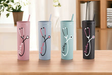Load image into Gallery viewer, Personalized Nurse Tumbler,  Nurse Gift Nurse Appreciation Gift for Nursing Student Gifts for RN Gift, Doctor Gift, Nurse graduation
