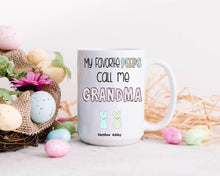 Load image into Gallery viewer, Easter gift for Grandma, Personalized Easter cup, My favorite Peeps call me Grandma