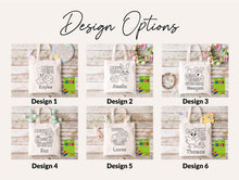 Load image into Gallery viewer, Boys Easter DIY Coloring Kit Bag, Personalized Coloring Kit, Easter for Kids, Easter basket, Easter Egg Hunt Tote