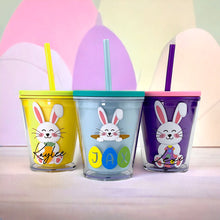Load image into Gallery viewer, Easter Party Cups for Kids•Kids Easter Cups•Easter Basket Stuffers for kids•Easter Party Favors•Kids Easter Gifts•Easter Decor