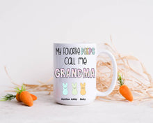 Load image into Gallery viewer, Easter gift for Grandma, Personalized Easter cup, My favorite Peeps call me Grandma