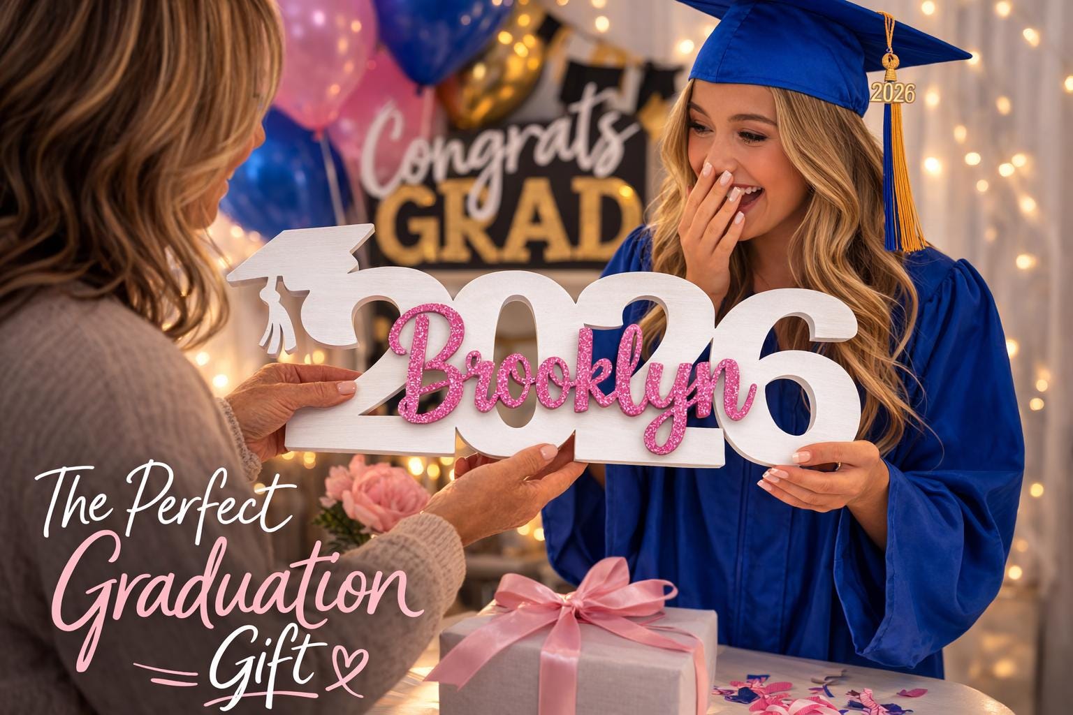 Custom class of 2026 graduation sign senior photo prop