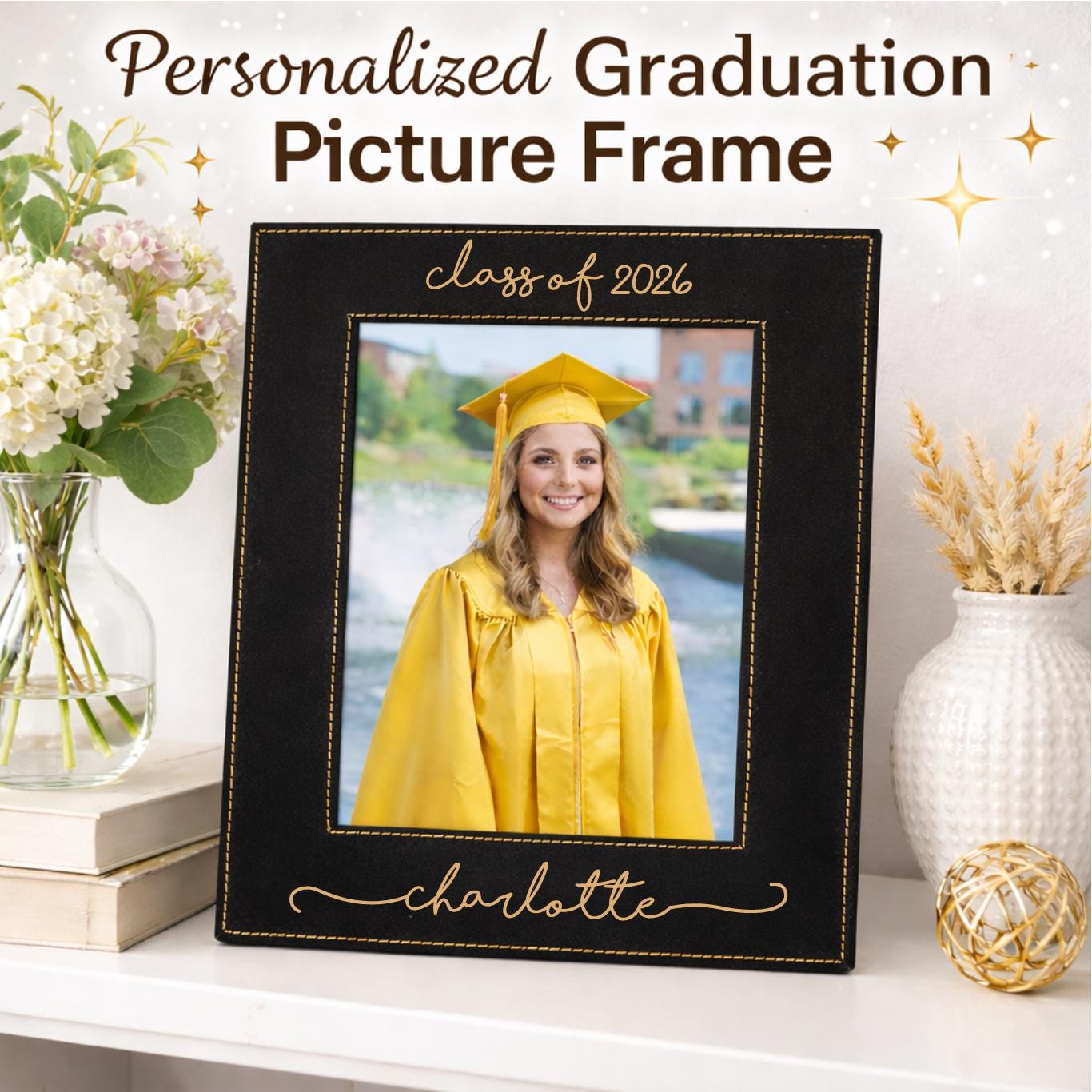 Personalized graduation picture frame class of 2026