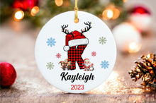 Load image into Gallery viewer, Custom Initial Ornament - Letter Name Ornament - 2024 Family Ornament - Personalized - Christmas gift - Family Keepsake - Monogram Ornament
