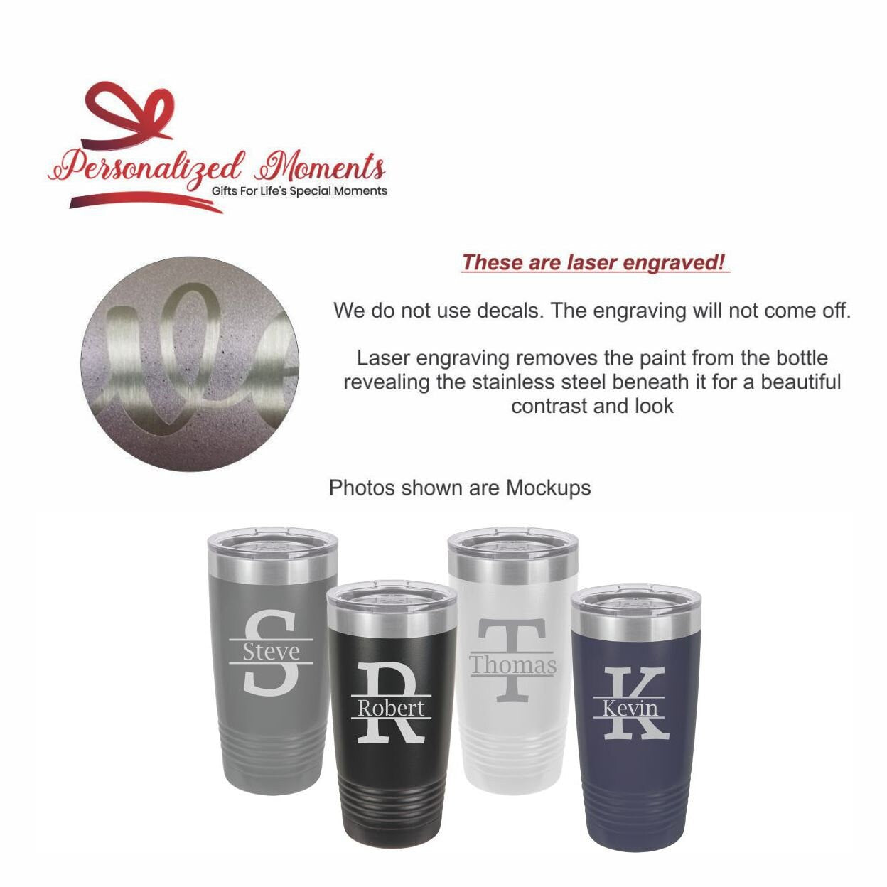 Personalized Groomsmen Tumbler - color and style options