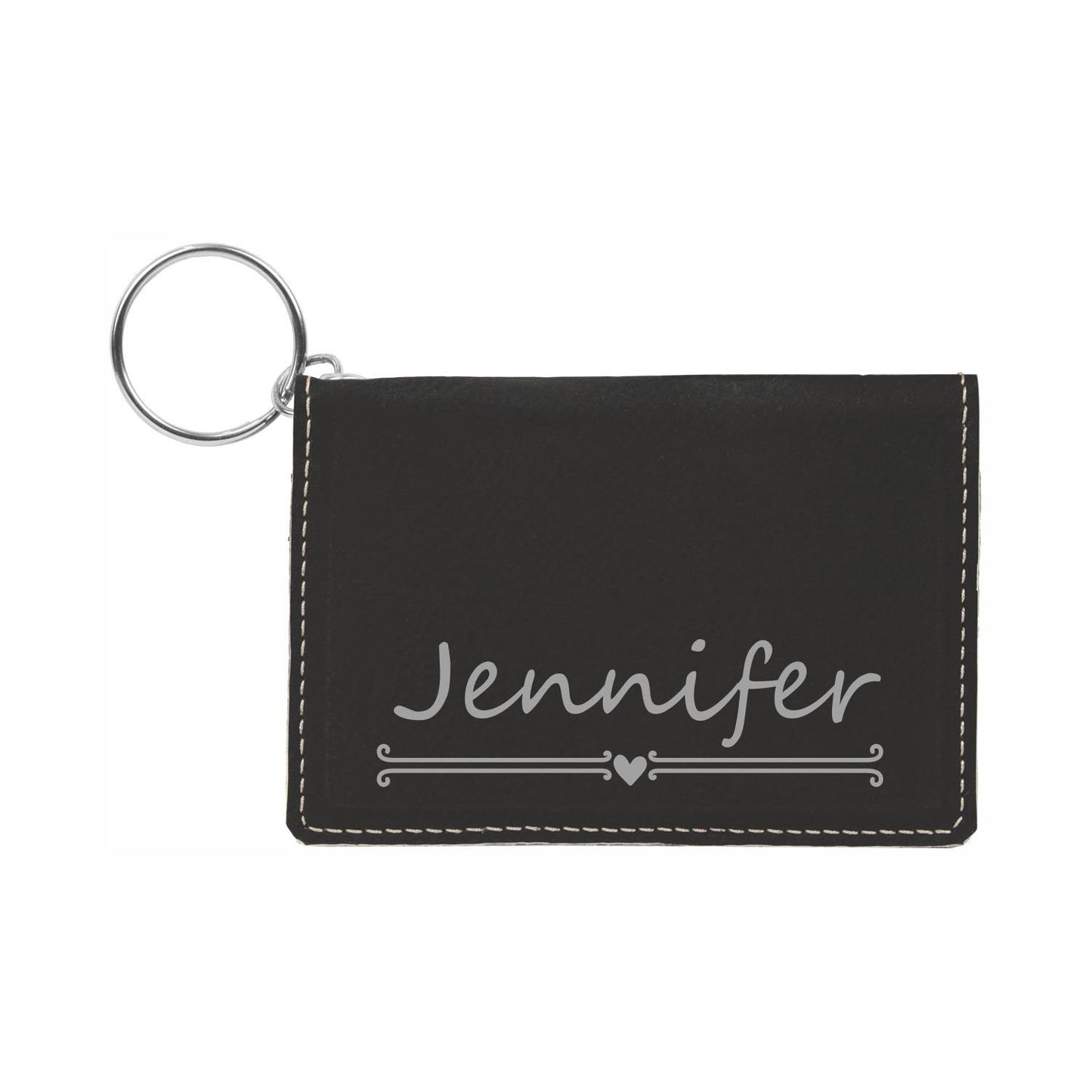 Personalized Keychain Wallet - color and style options