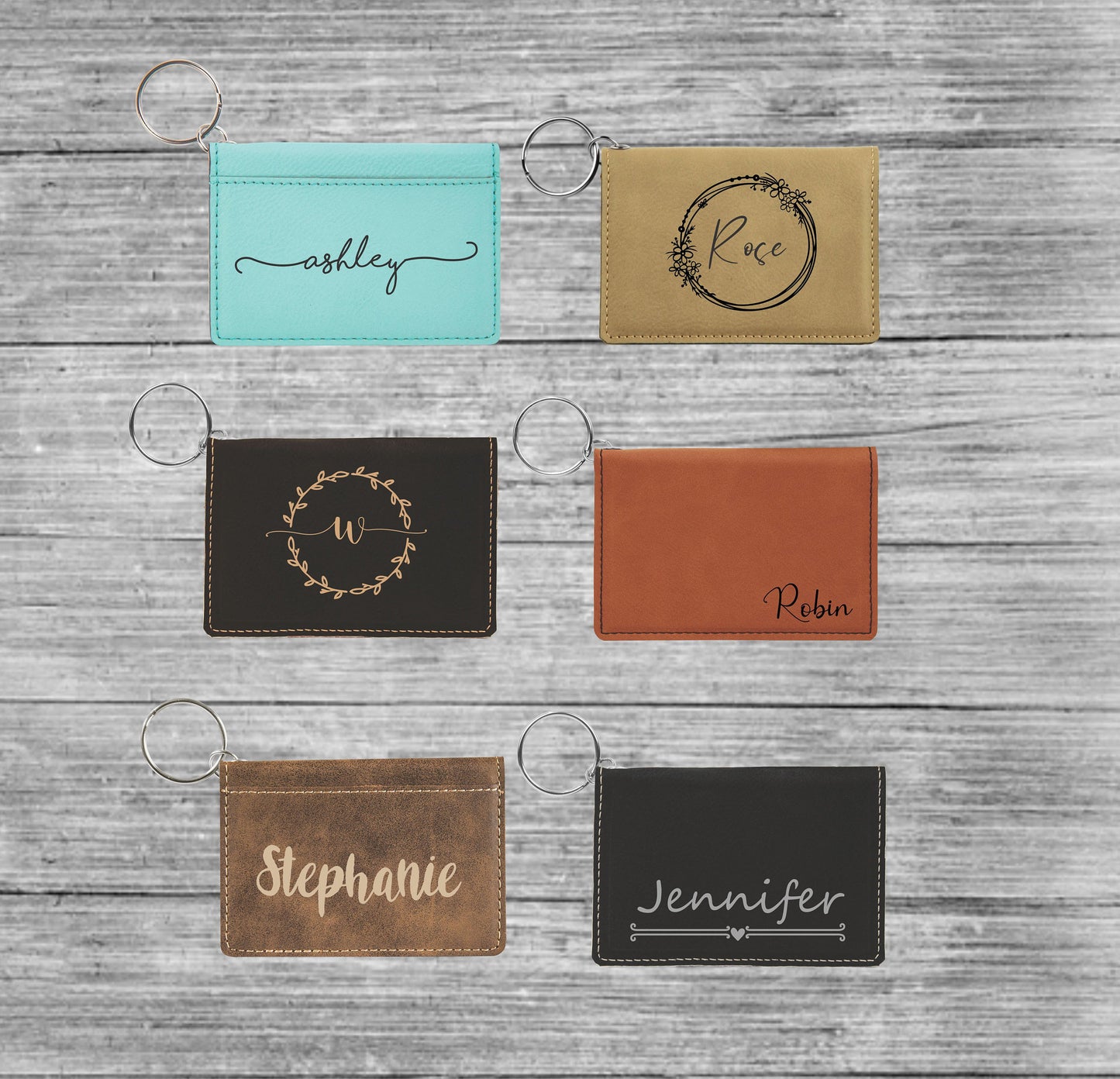 Personalized Keychain Wallet - a thoughtful custom gift
