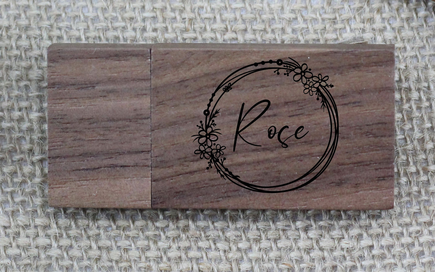 Wedding Flash Drive - personalization example