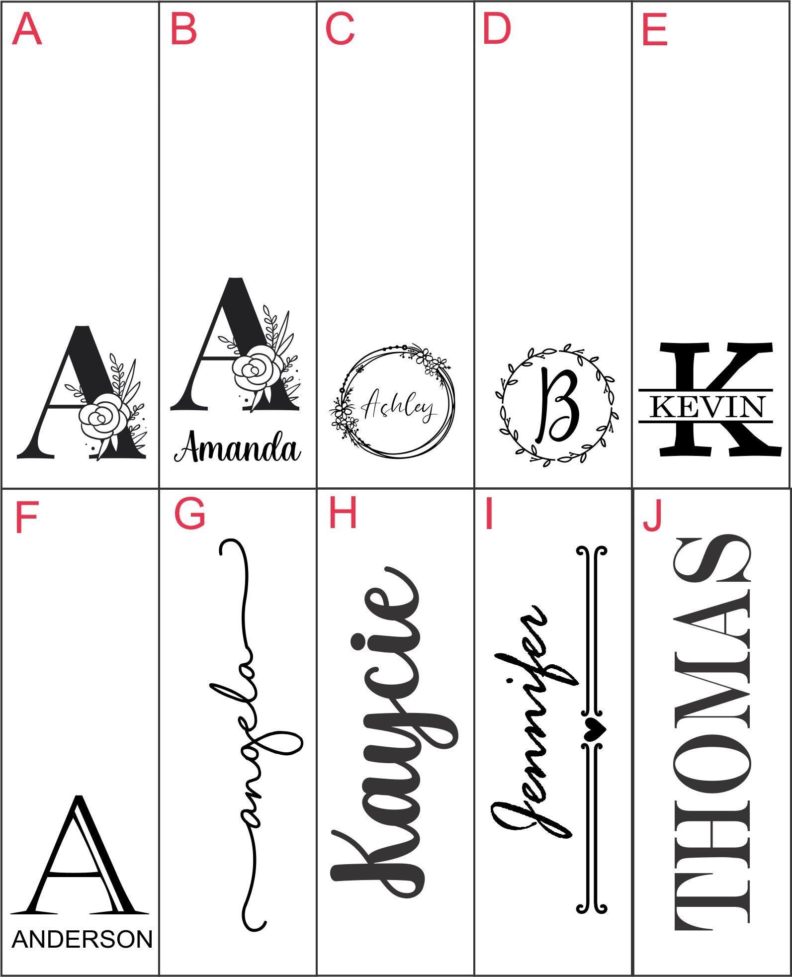 Personalized Portfolio with refillable notepad - close-up of the custom engraving
