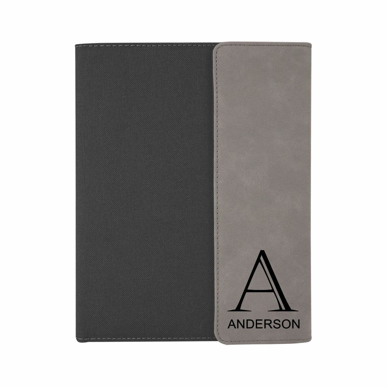 Personalized Portfolio with refillable notepad - personalization example