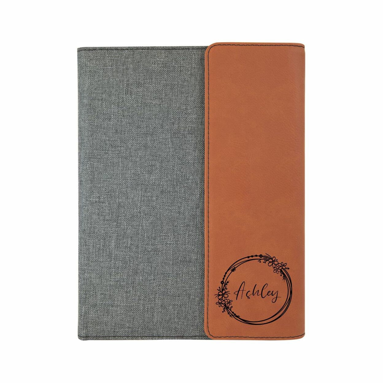 Personalized Portfolio with refillable notepad - color and style options