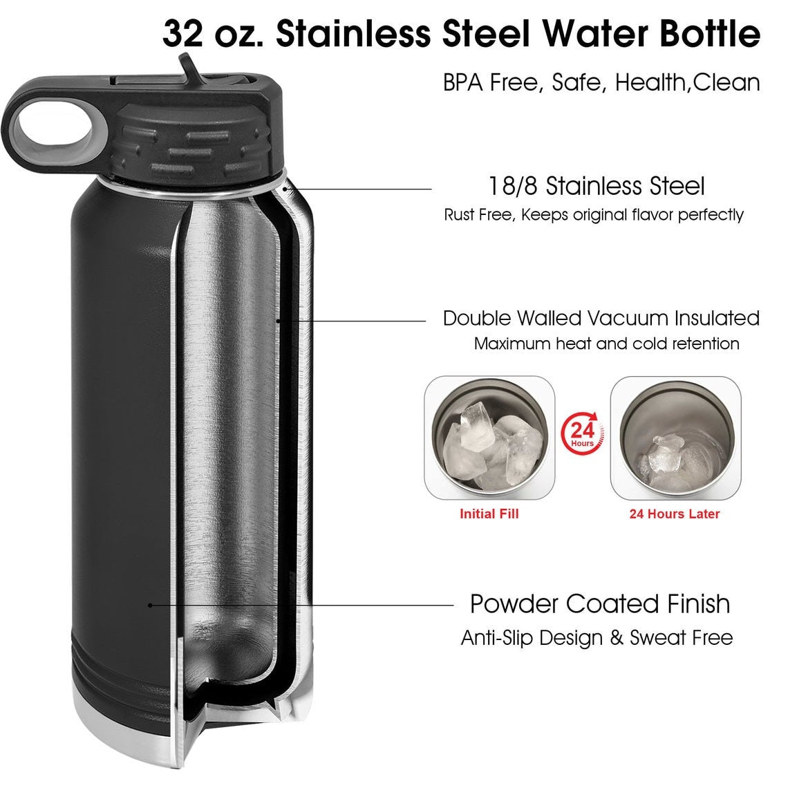 Personalized Soccer Water Bottle for Girls - personalization example