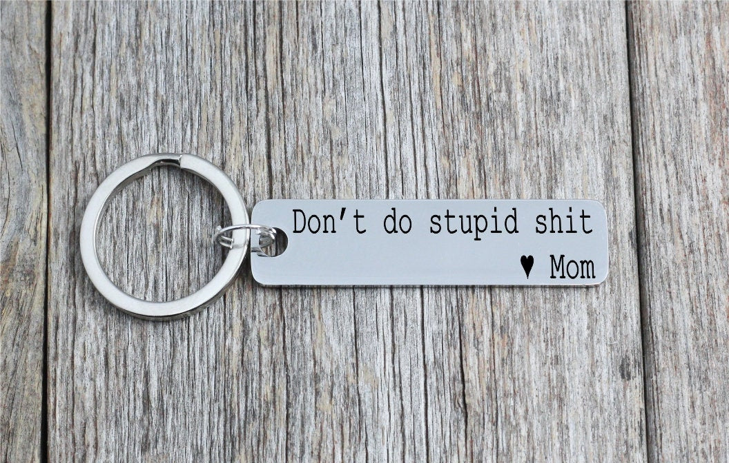 Funny Teen Driver Keychain - personalized engraved gift, family-made in Long Island