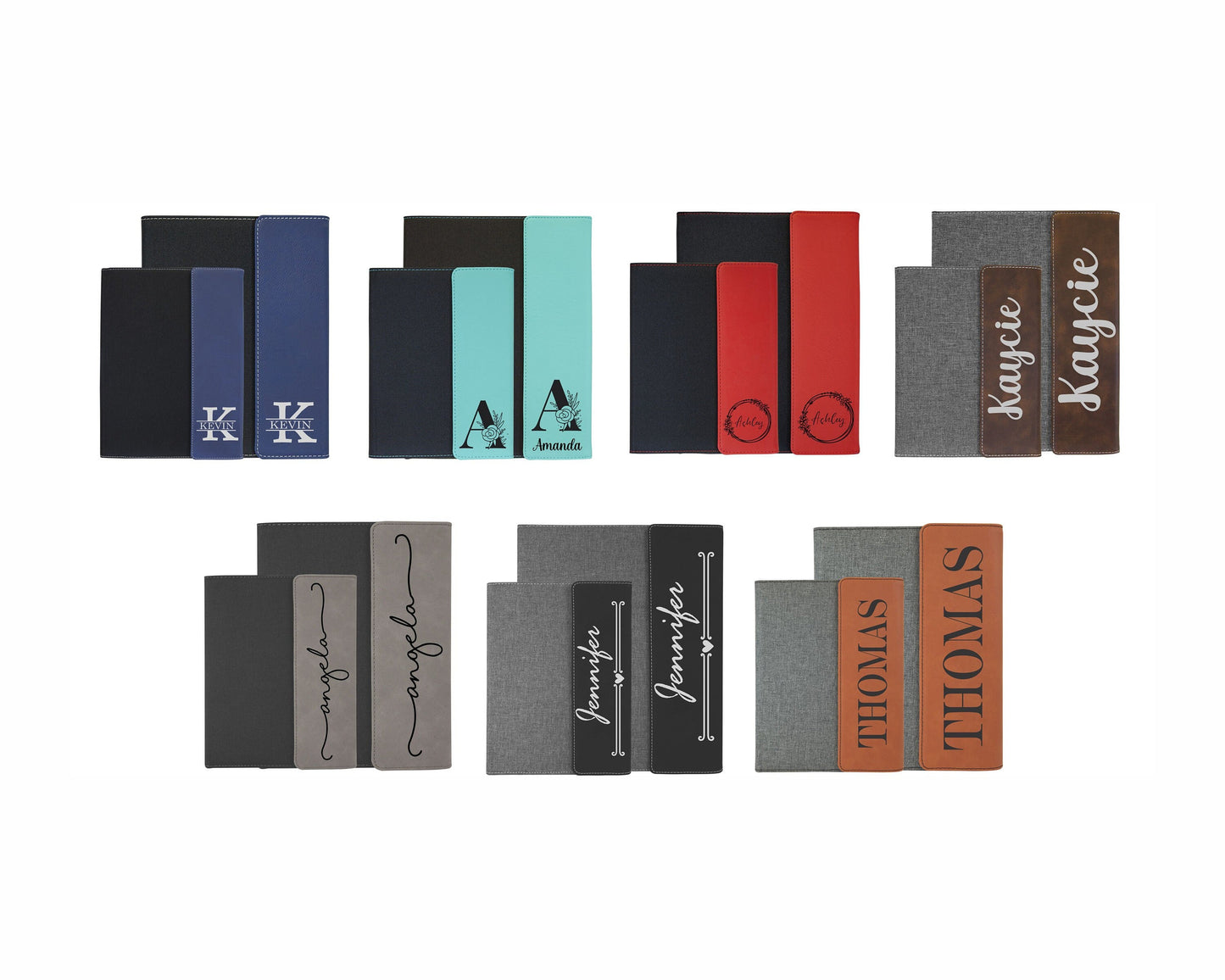 Personalized Portfolio with refillable notepad - personalized engraved gift, family-made in Long Island
