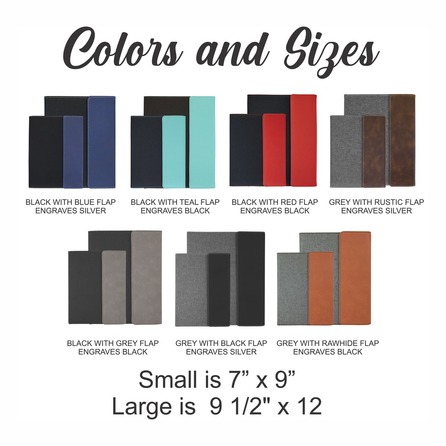 Personalized Portfolio with refillable notepad - personalization example