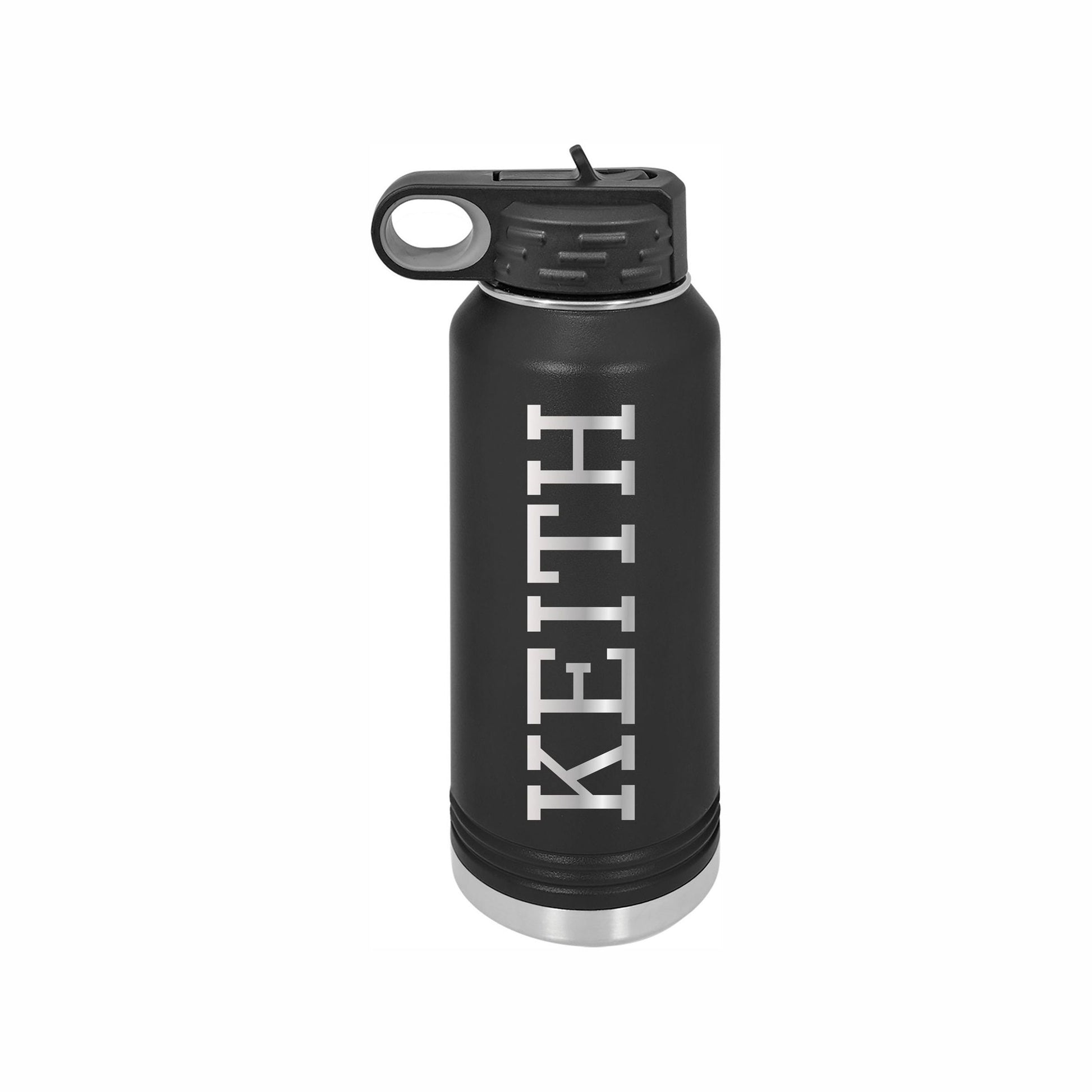 Custom Water Bottle - personalized engraved gift, family-made in Long Island