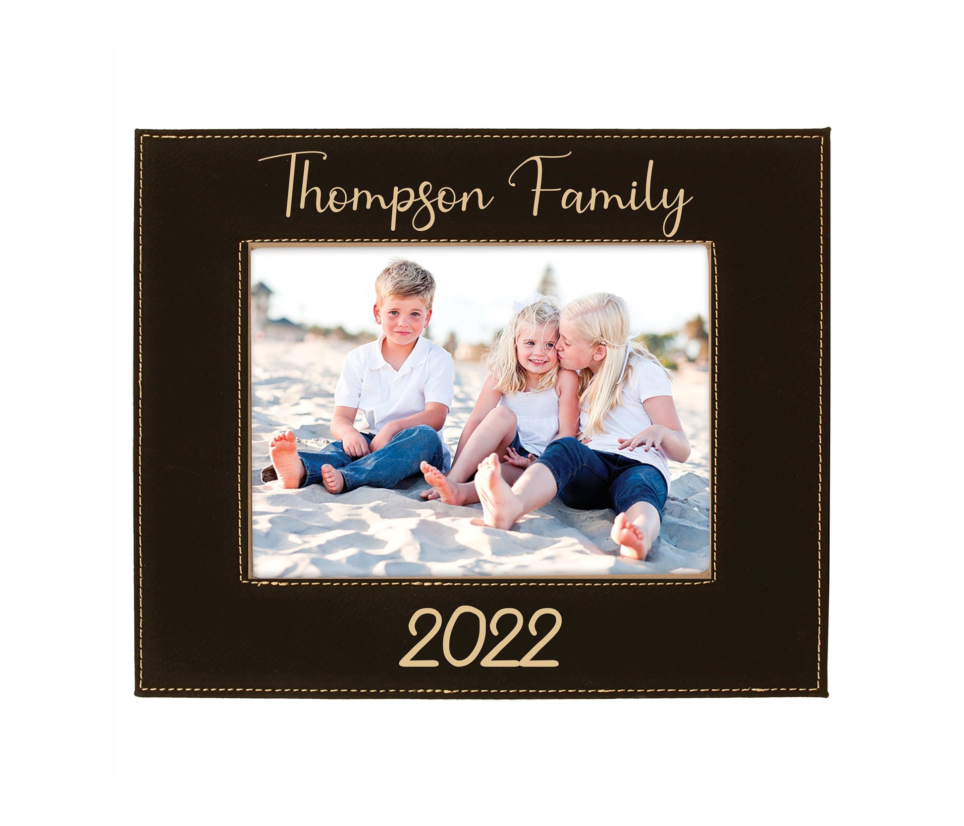 Family Picture Frame - personalized engraved gift, family-made in Long Island