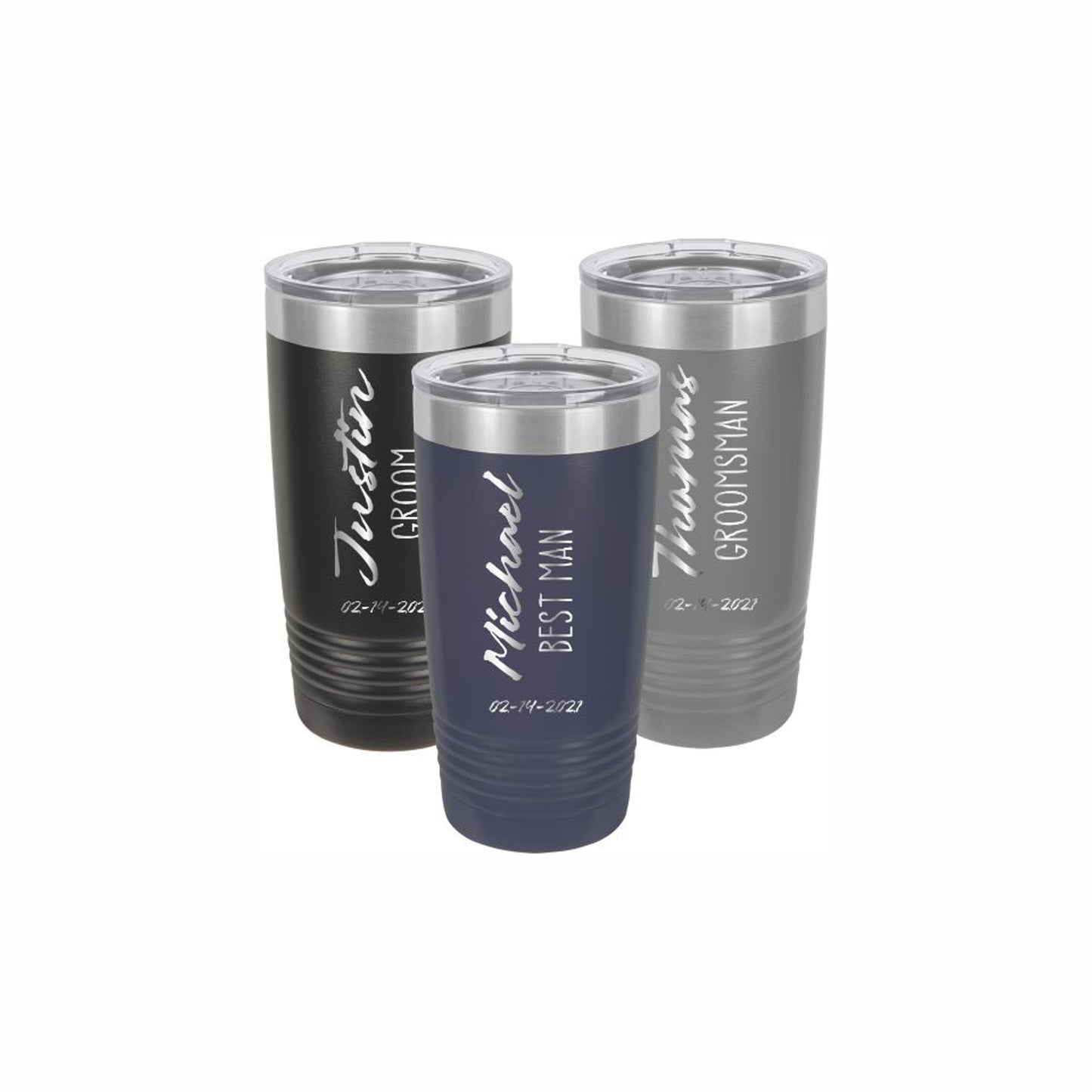 Personalized Engraved Groomsmen Tumbler - a thoughtful custom gift