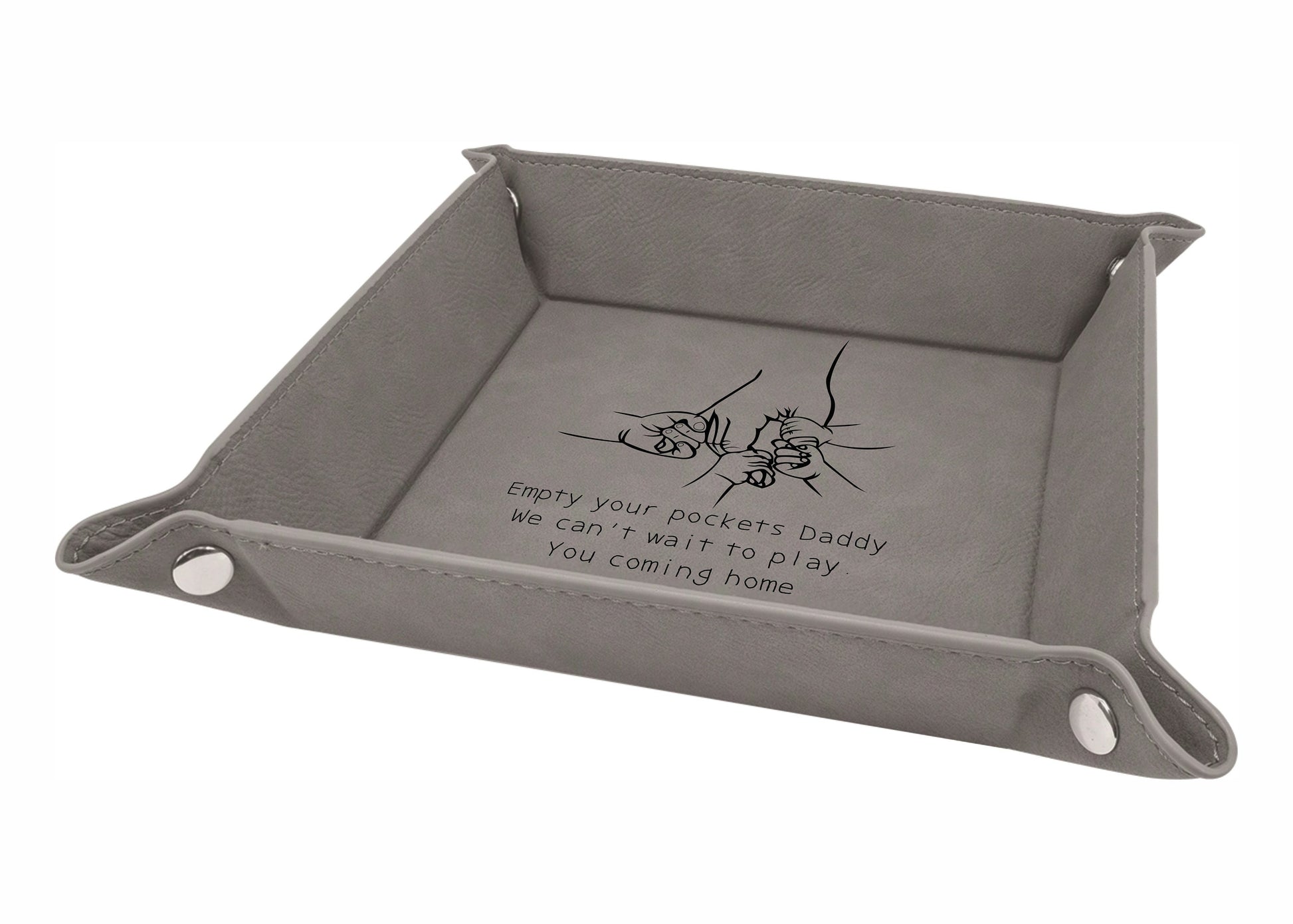 Personalized Father’s Day Valet Tray - color and style options