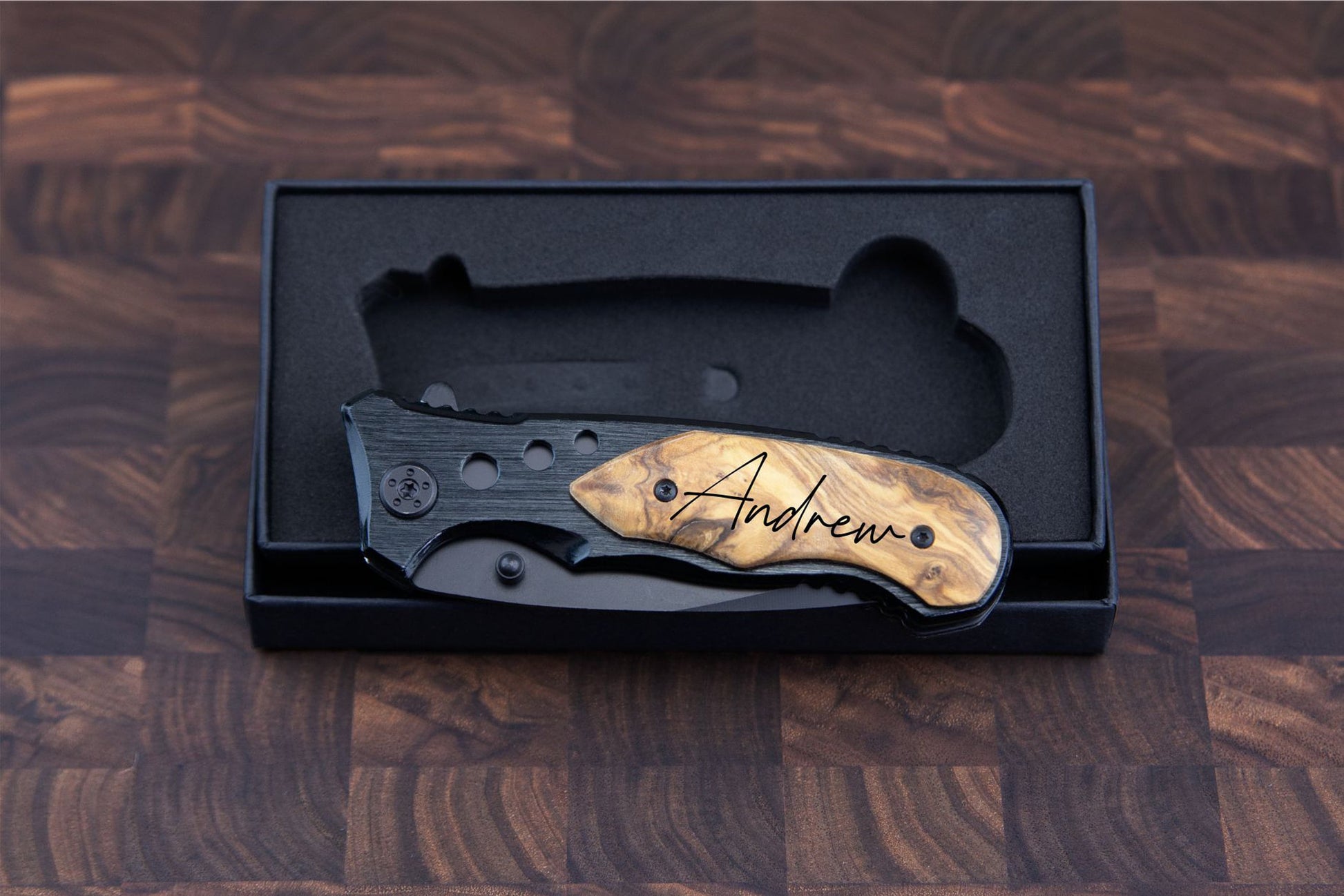 Personalized Engraved Pocket Knife - a thoughtful custom gift