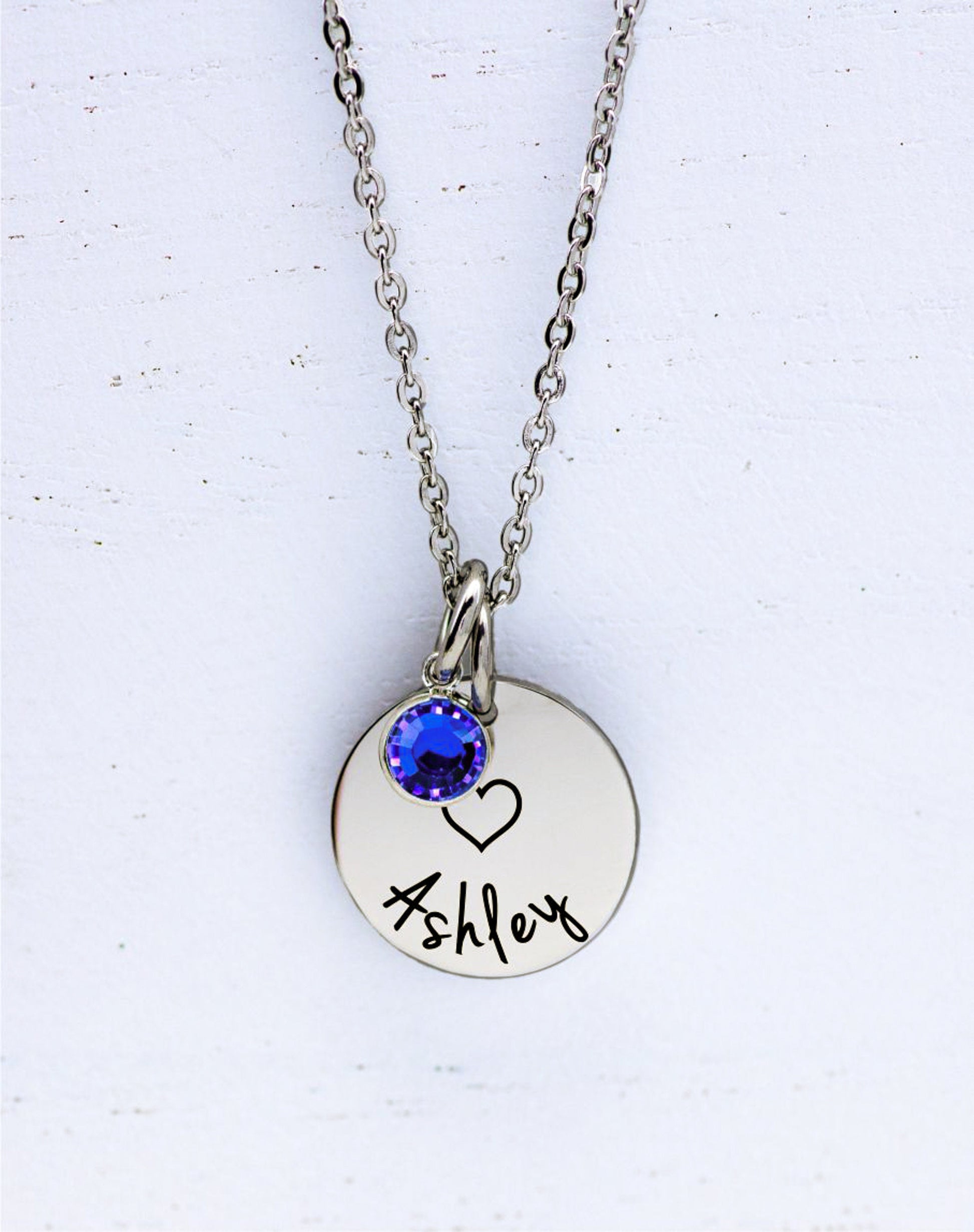 Personalized Butterfly Necklace for Girls - personalized engraved gift, family-made in Long Island