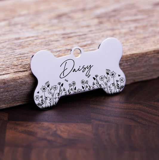 Personalized Bone Dog Tag