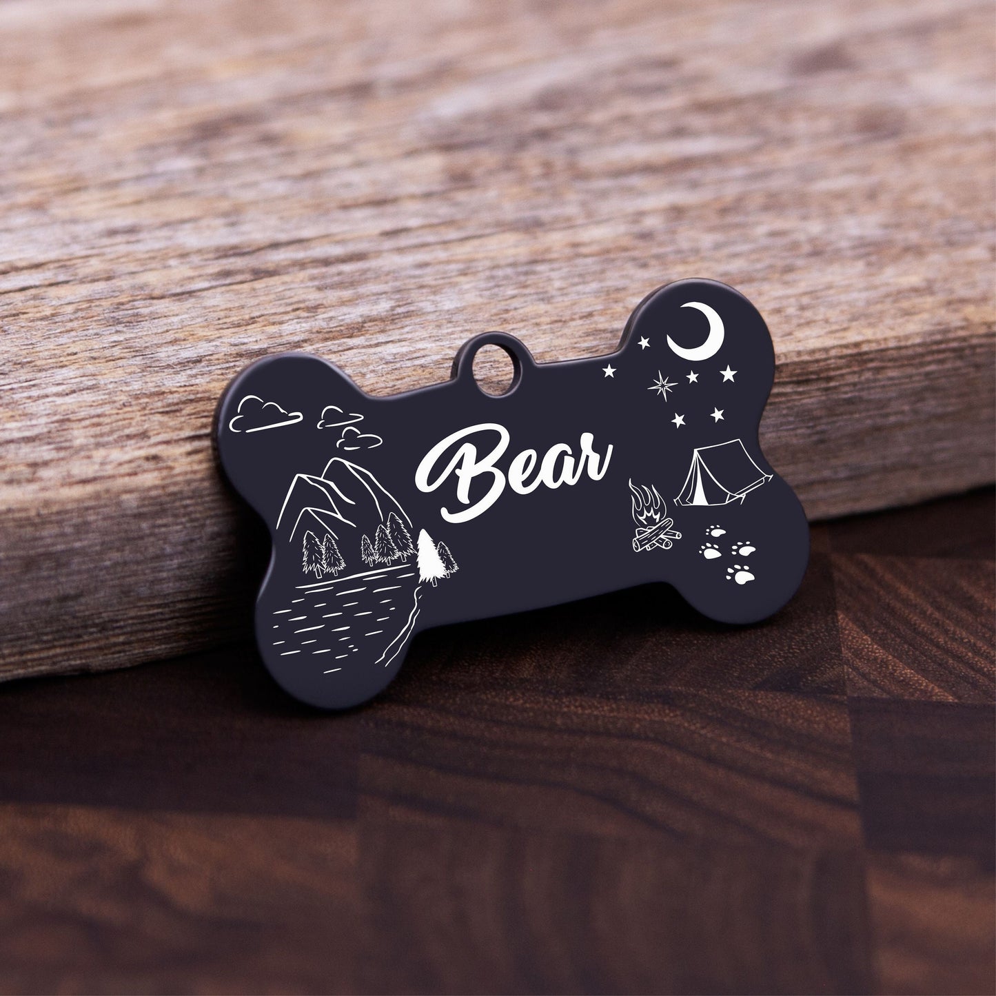 Personalized Bone Dog Tag - personalized engraved gift, family-made in Long Island