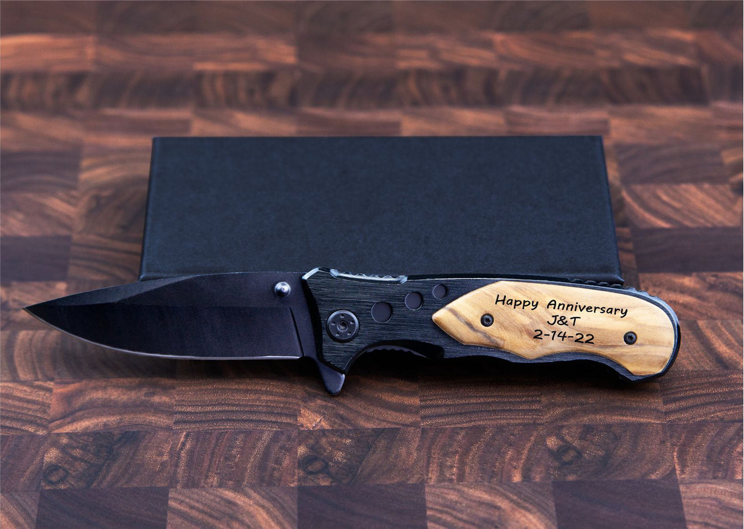 Personalized Engraved Pocket Knife - personalization example