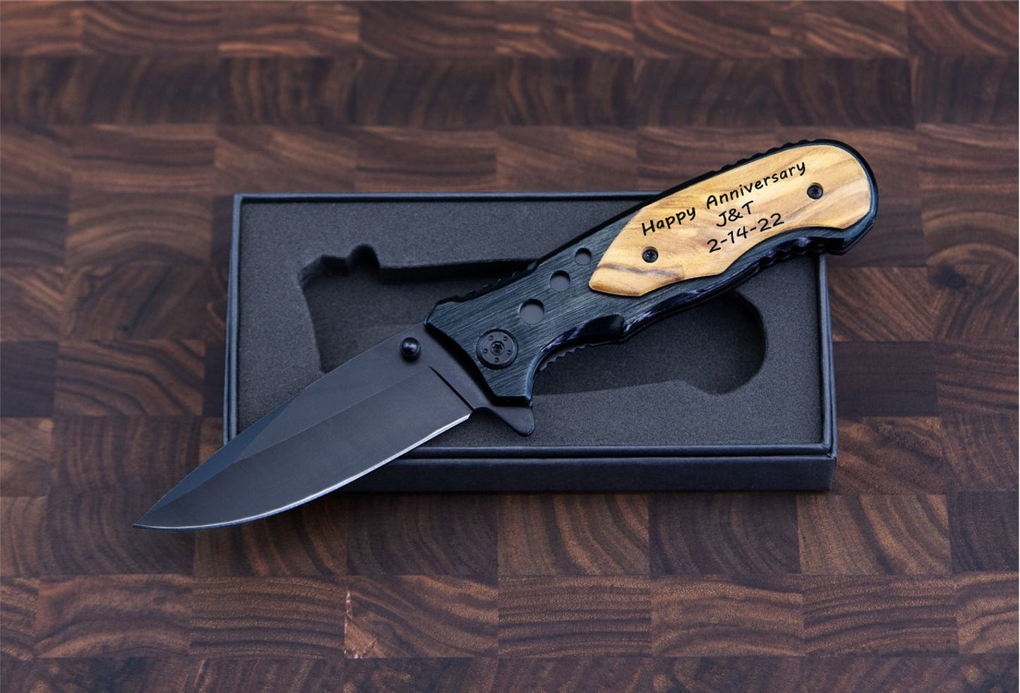 Personalized Engraved Pocket Knife - color and style options