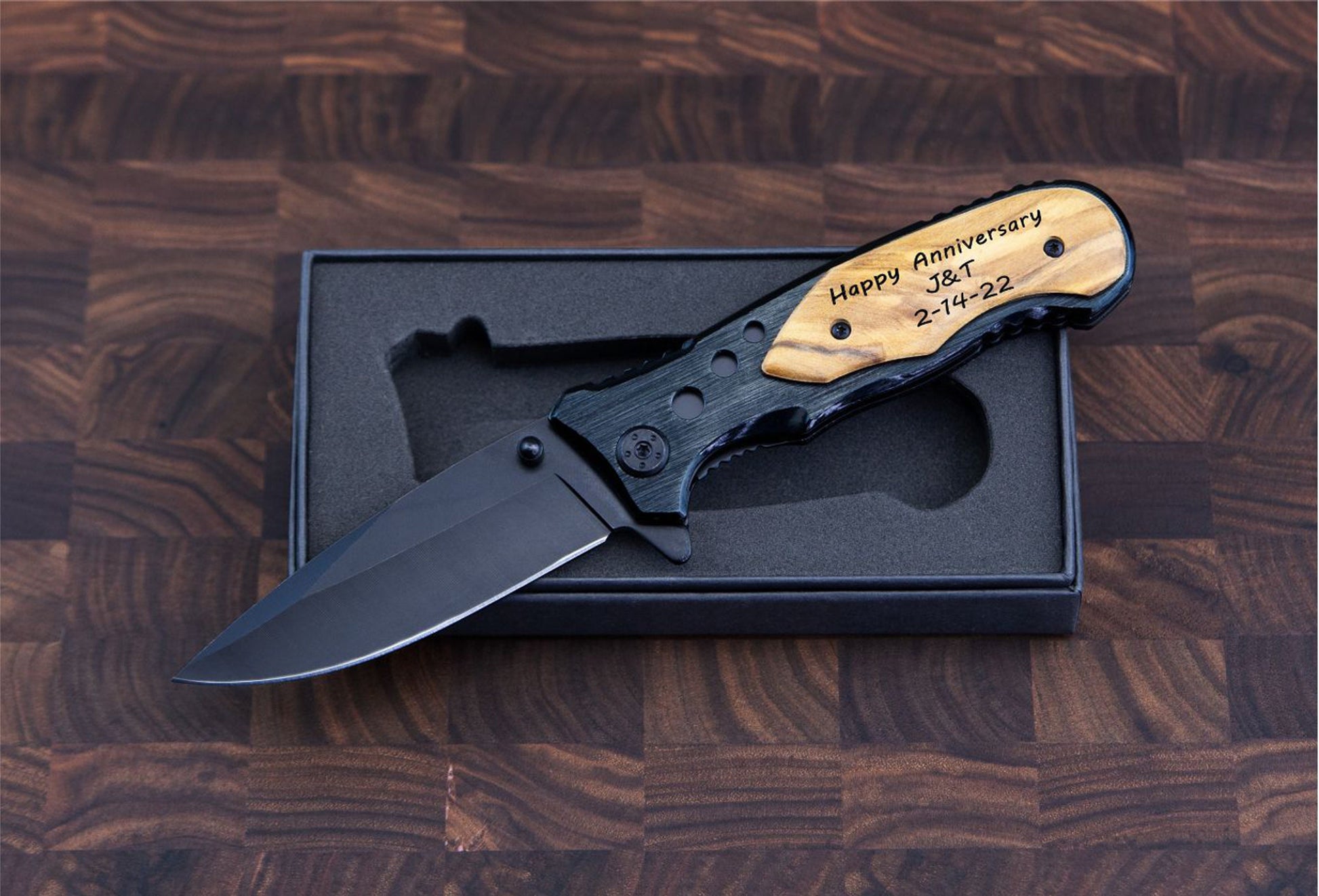 Personalized Engraved Pocket Knife - color and style options