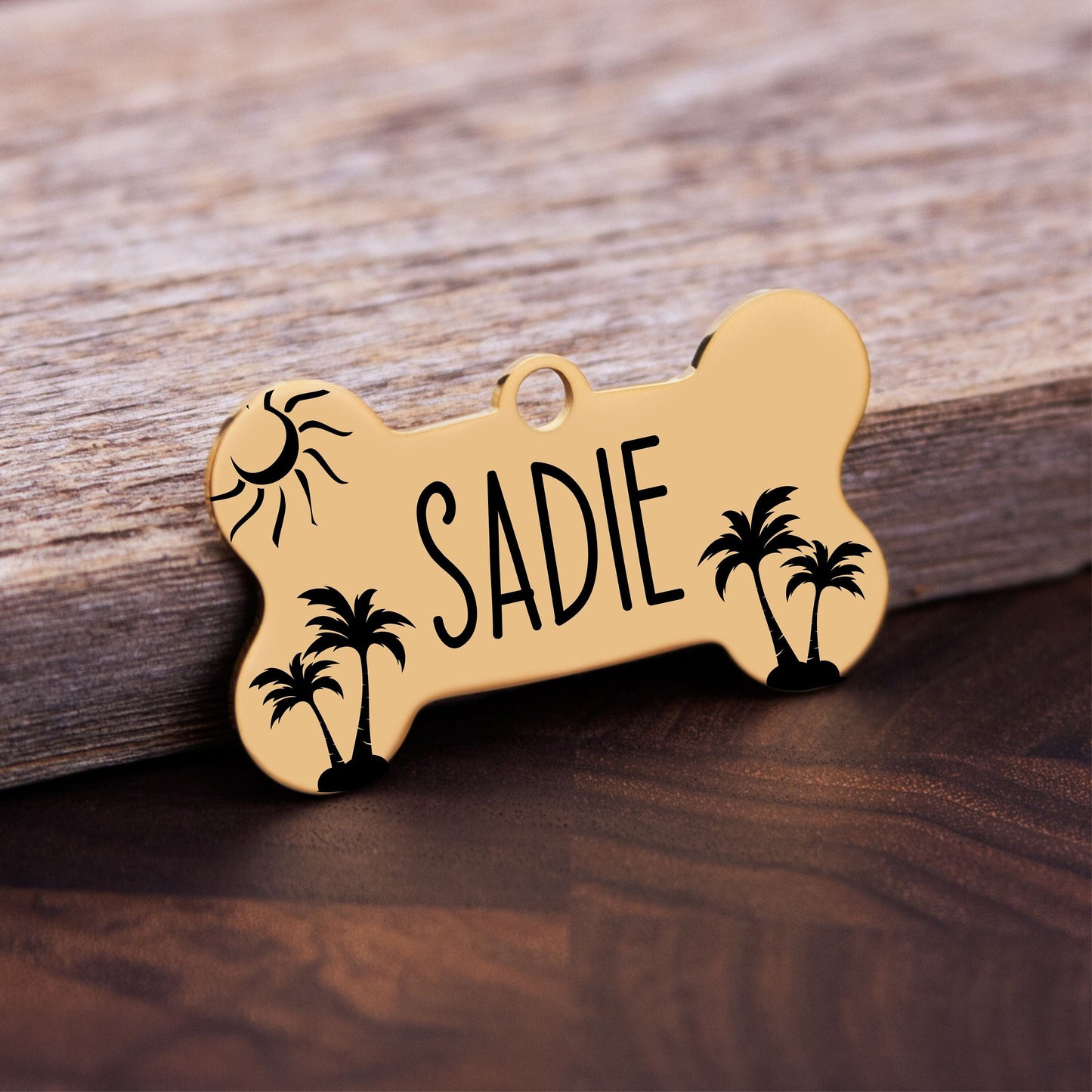 Personalized Bone Dog Tag - personalization example