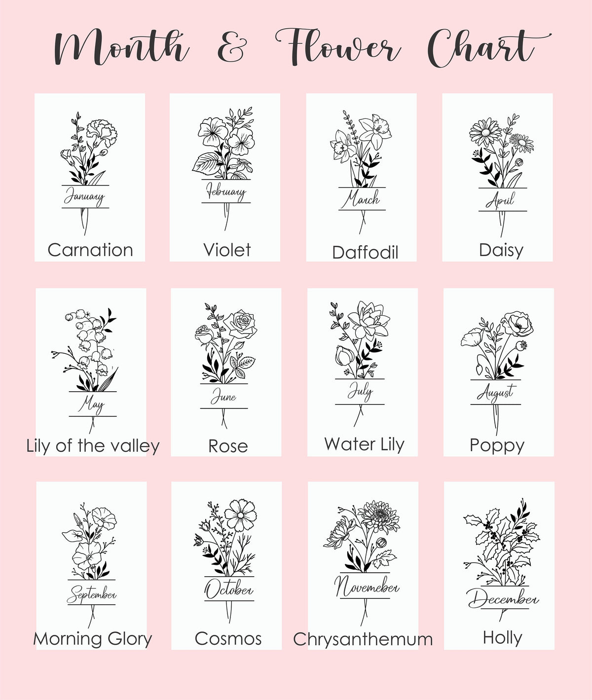 Birth Flower Tumbler