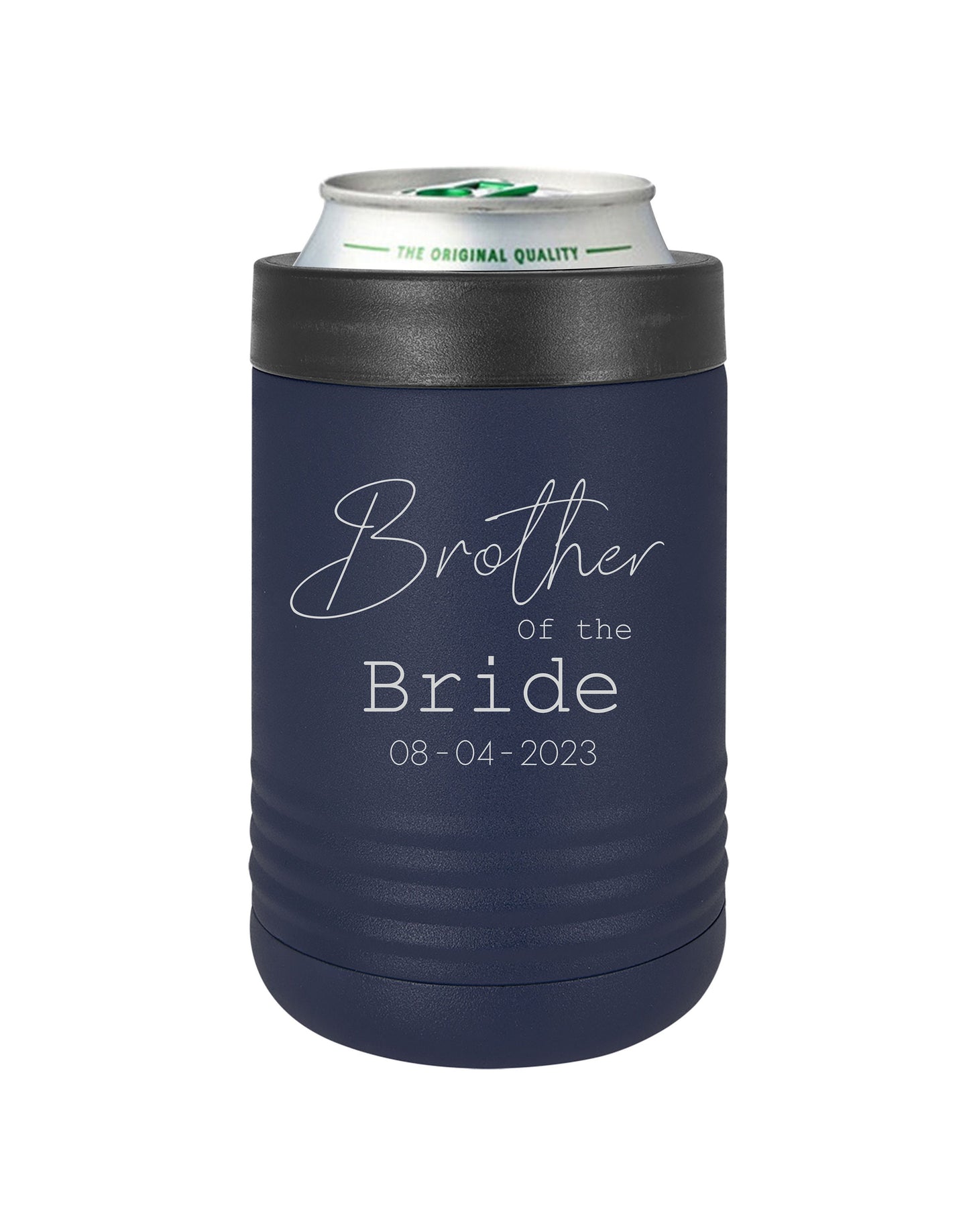 Father of the Bride Can Cooler - personalized engraved gift, family-made in Long Island