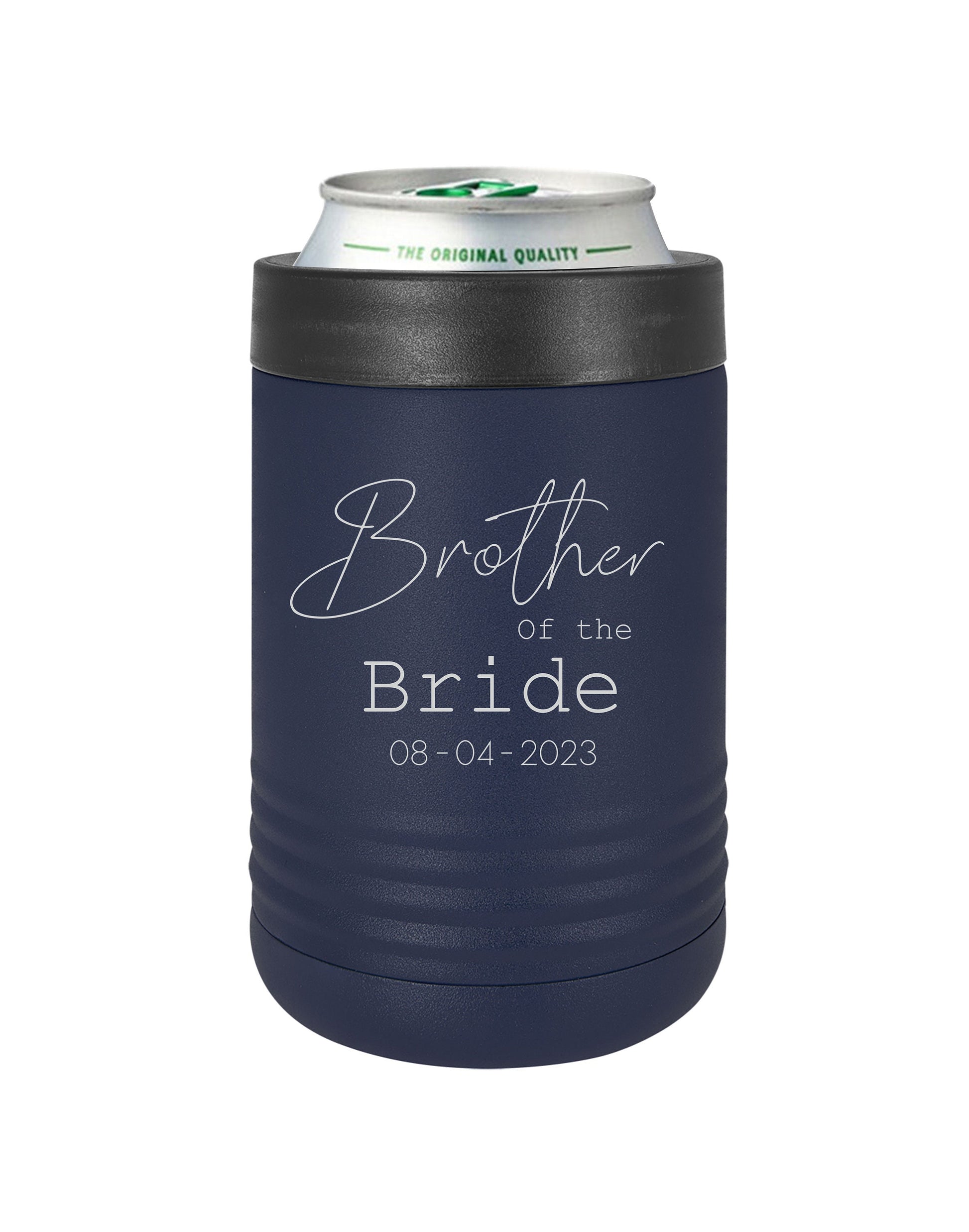 Father of the Bride Can Cooler - personalized engraved gift, family-made in Long Island