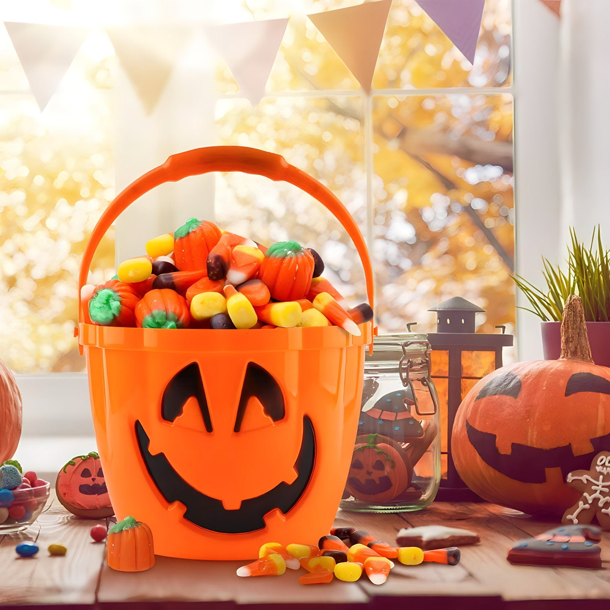 Light Up Trick or Treat Bucket - personalization example