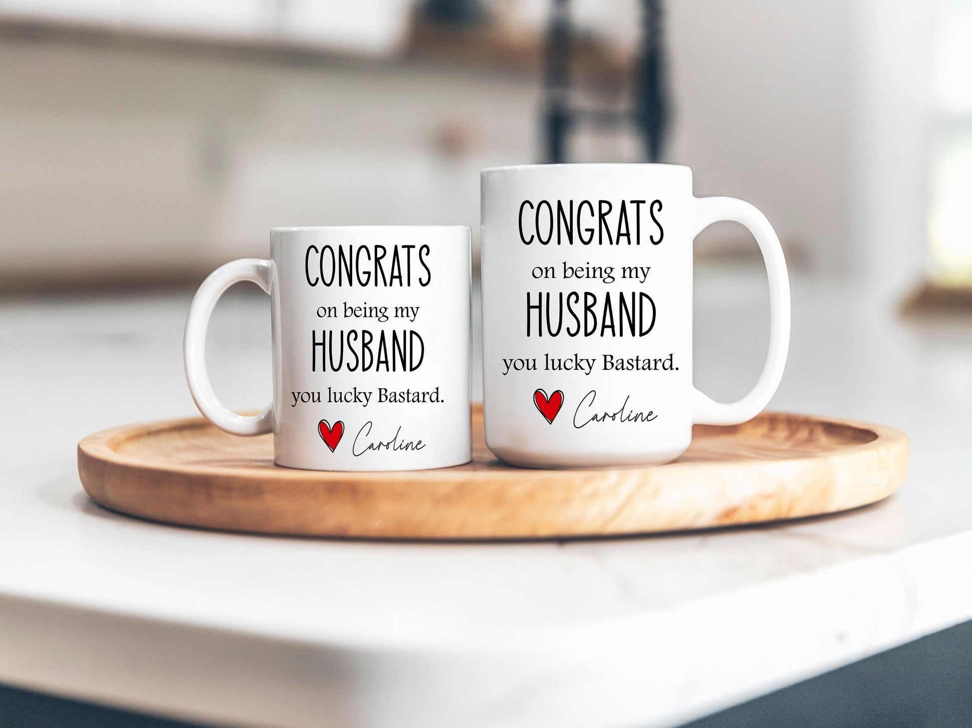 Funny Husband Coffee Mug - personalization example