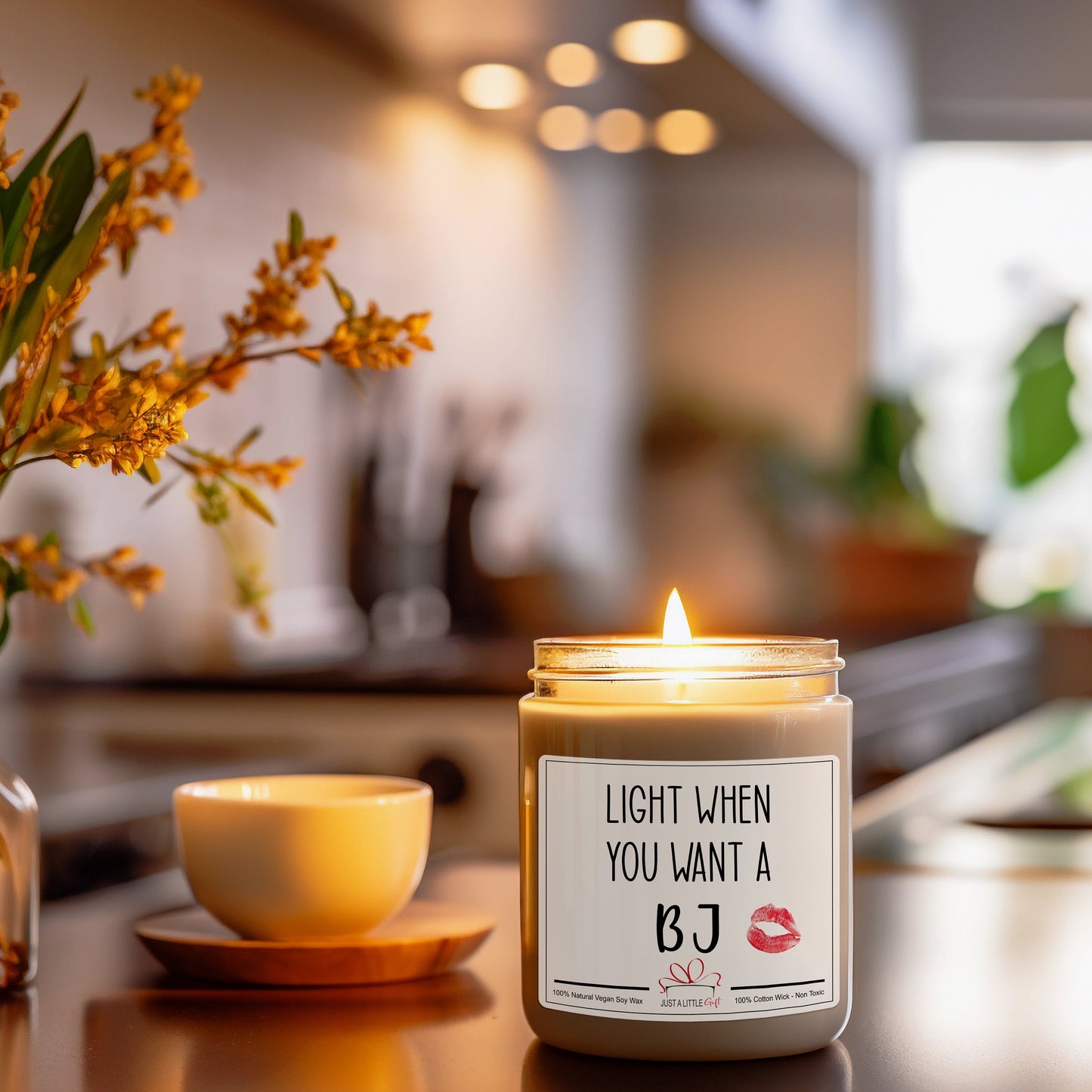 Funny Valentines Candle Naughty - color and style options