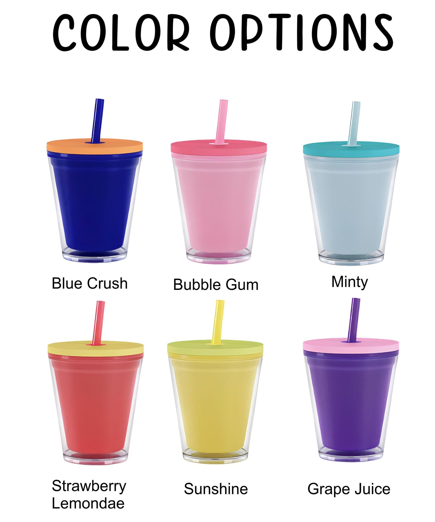 Personalized Kids Tumbler - close-up of the custom engraving