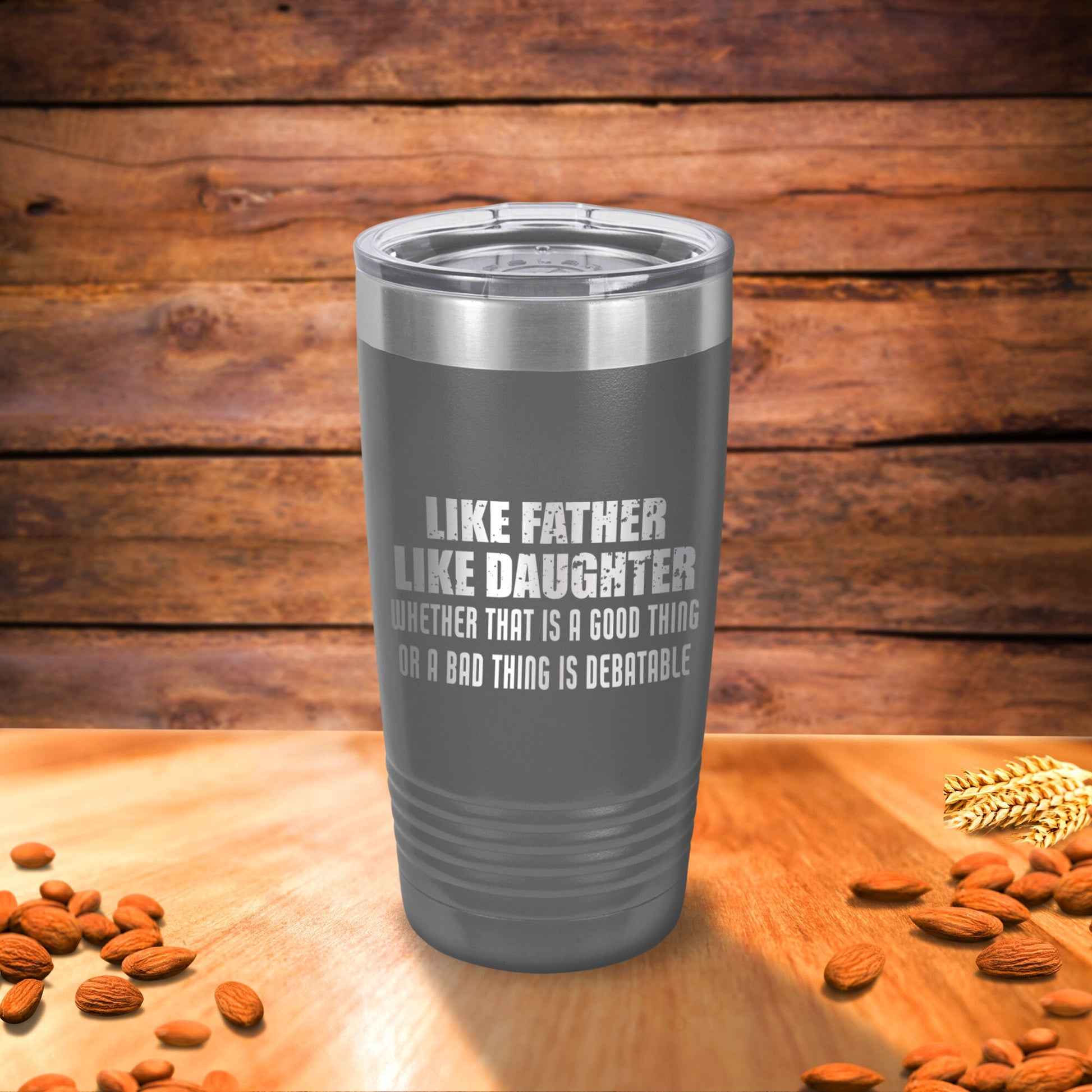 Father Daughter Tumbler - personalization example