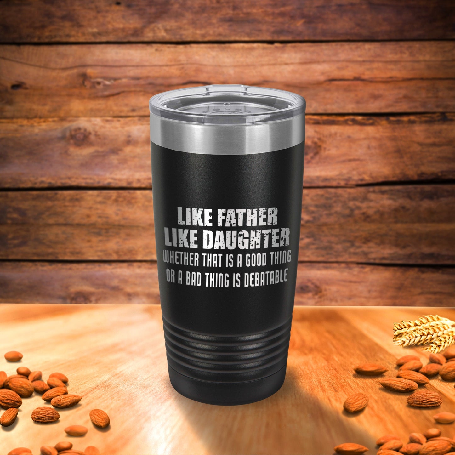 Father Daughter Tumbler - personalized engraved gift, family-made in Long Island
