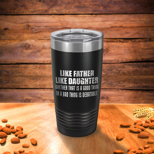 Father Daughter Tumbler - personalized engraved gift, family-made in Long Island