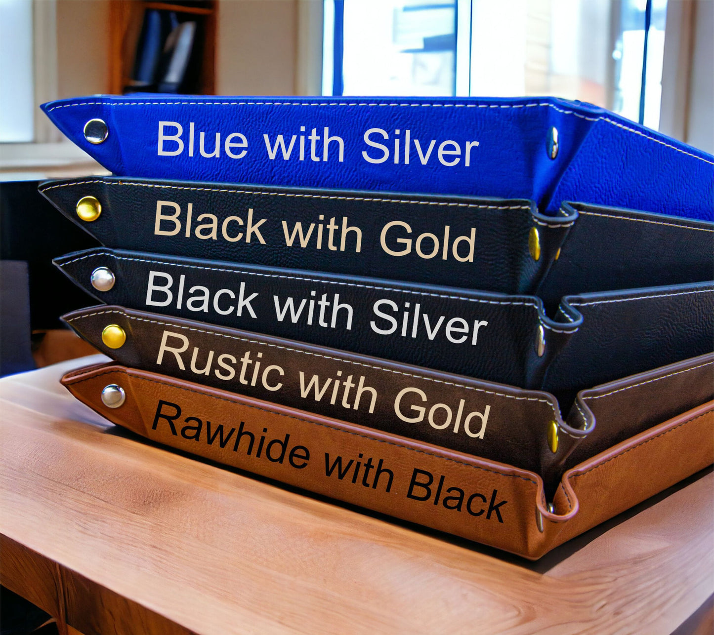 Personalized Valet Tray for Dad - personalized engraved gift, family-made in Long Island