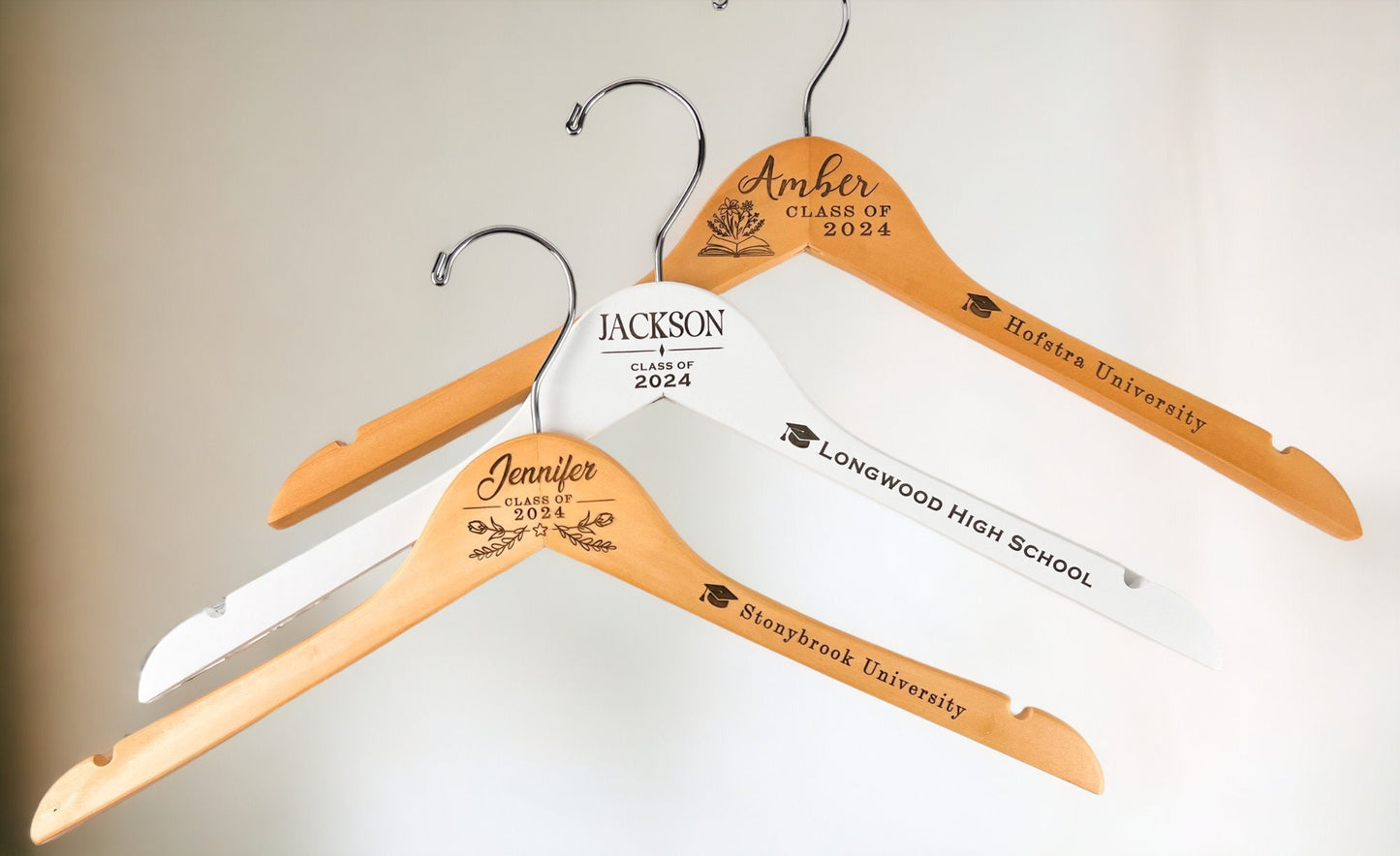 Graduation Gown Hanger, Personalized Graduation photo Prop Robe Hanger, College graduation Hanger, High School Graduation Hanger,