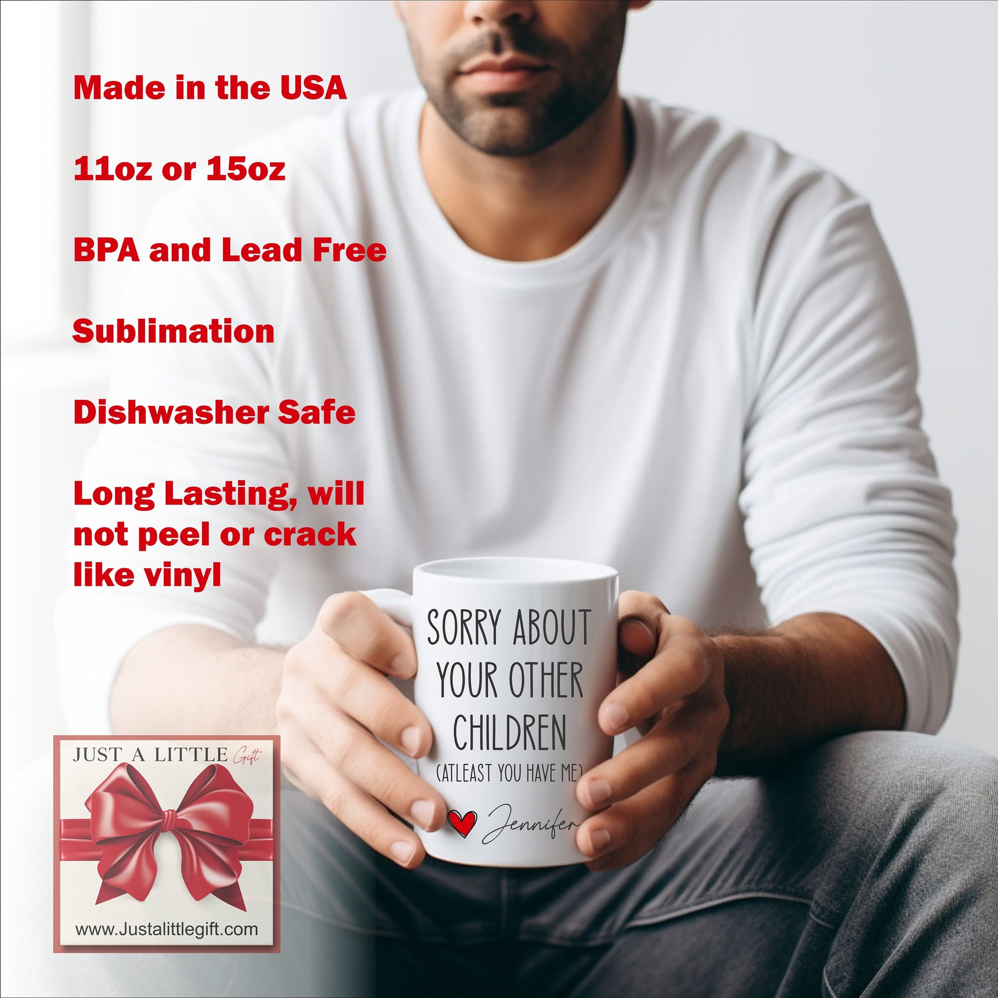 Funny Dad Coffee Mug - personalization example
